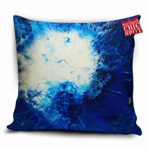Yin Yang Blue Pillow Cover