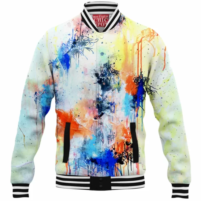 Watercolor Baseball Jacket