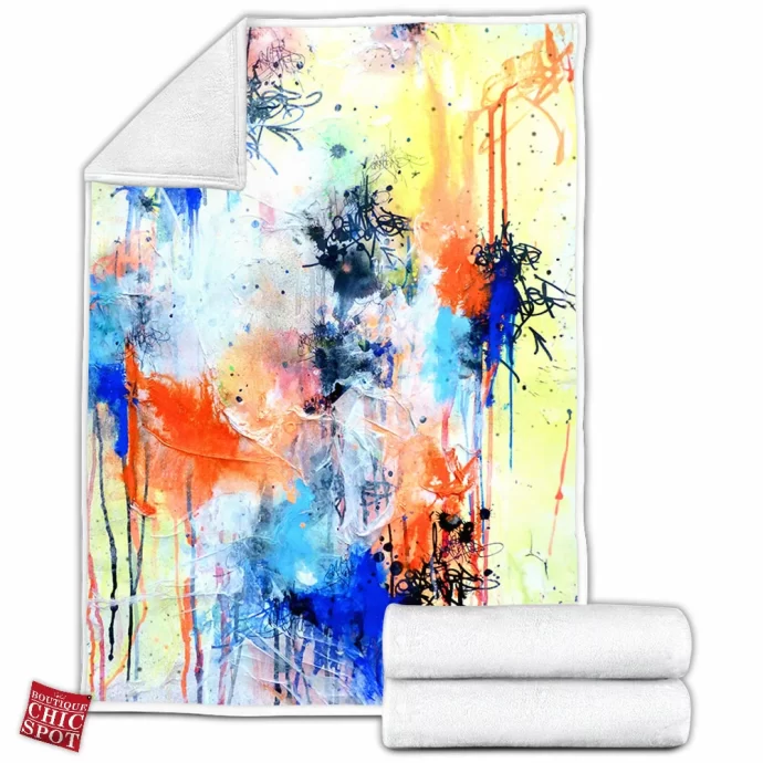 Watercolor Fleece Blanket