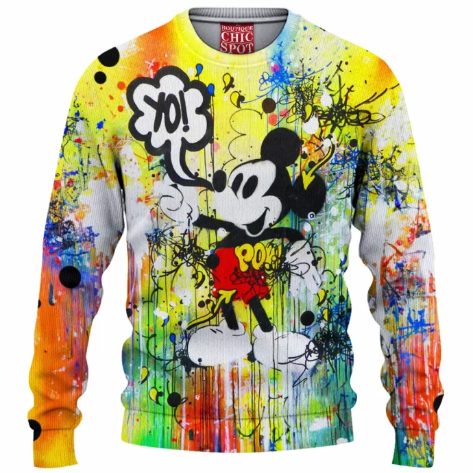 Mickey Mouse Knitted Sweater