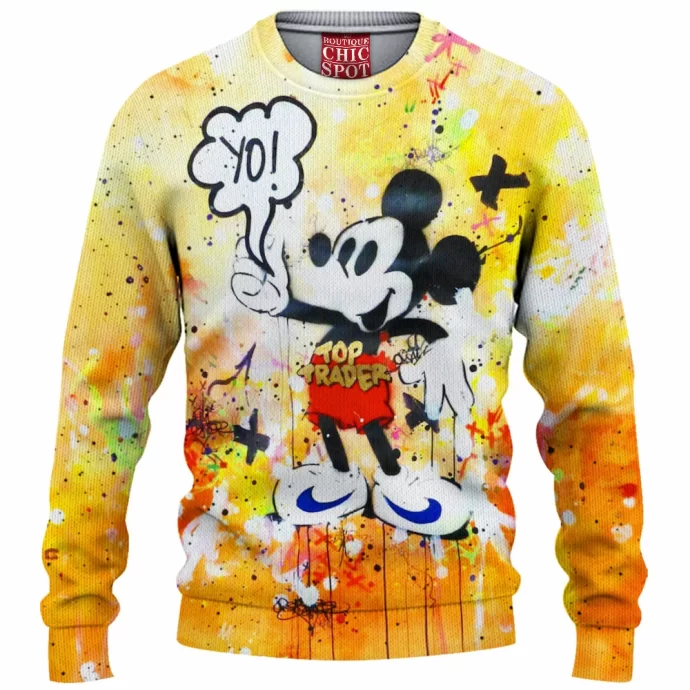 Mickey Mouse Knitted Sweater