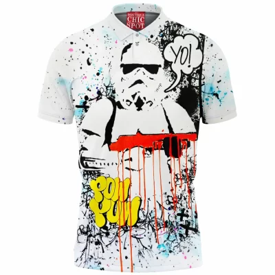 Sci-Fi Polo Shirt, Star Wars Polo Shirt, Stormtrooper Polo Shirt