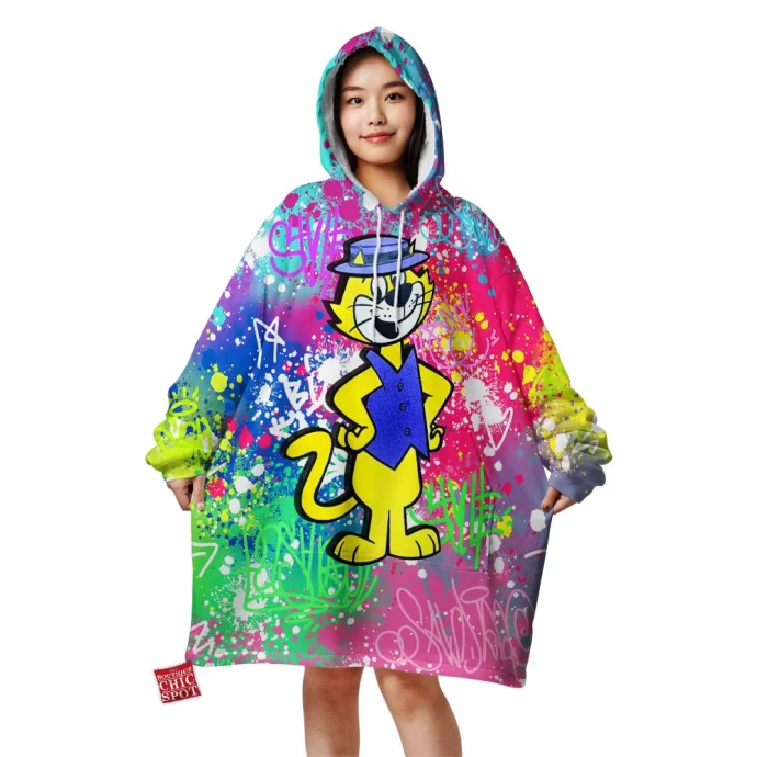 Top Cat,Meow Blanket Hoodie