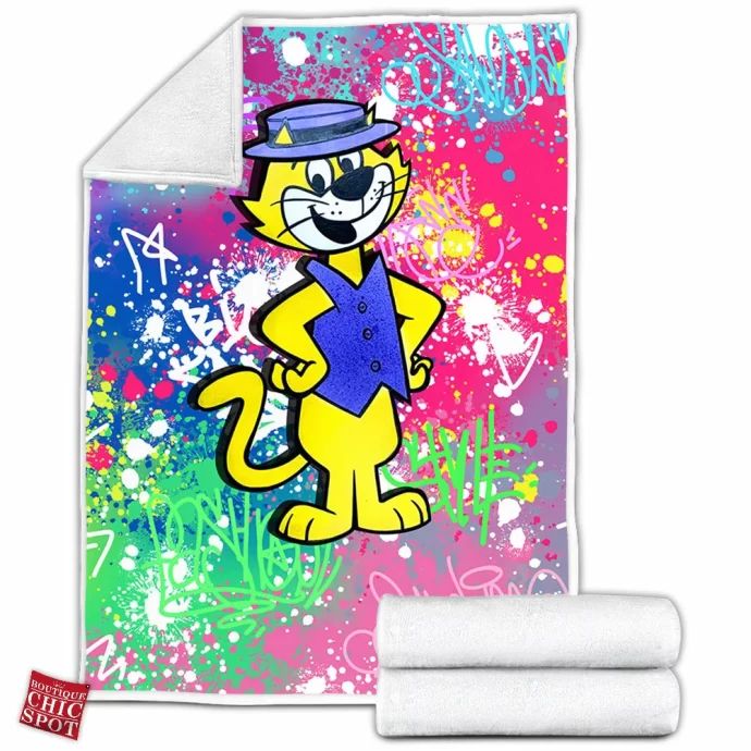 Top Cat,Meow Fleece Blanket