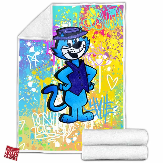 Top Cat,Meow Fleece Blanket