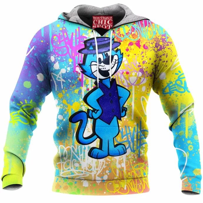 Top Cat,Meow Fleece Hoodie