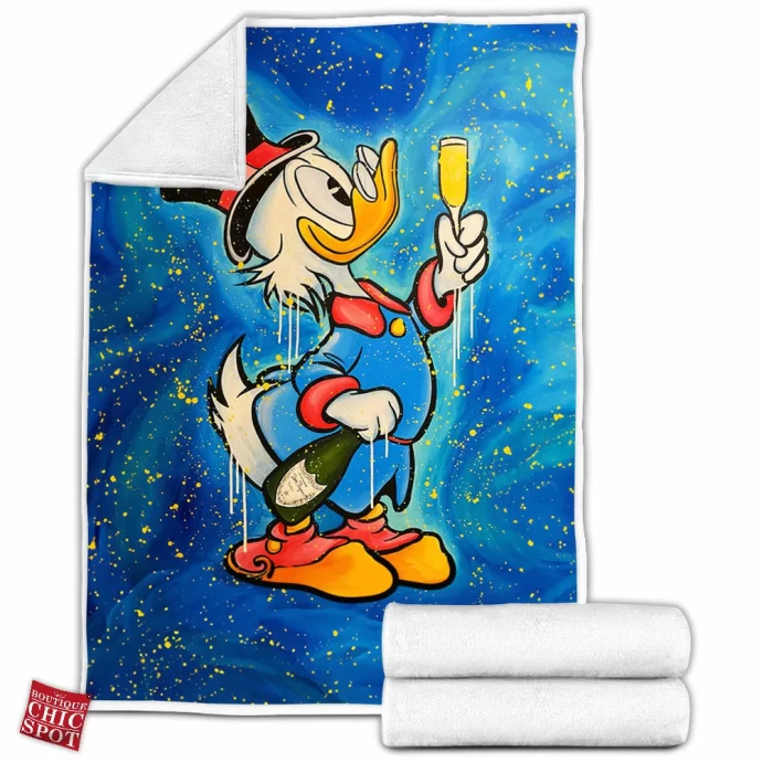 Scrooge McDuck Fleece Blanket