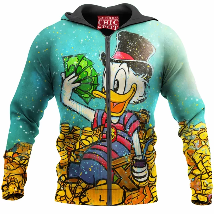 Scrooge McDuck Zip Hoodie