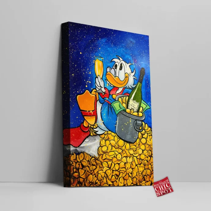 Scrooge McDuck Canvas Wall Art