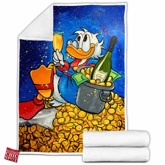 Scrooge McDuck Fleece Blanket