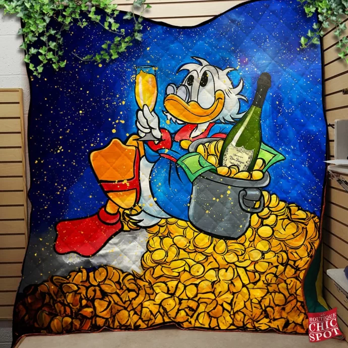 Scrooge McDuck Quilt Blanket