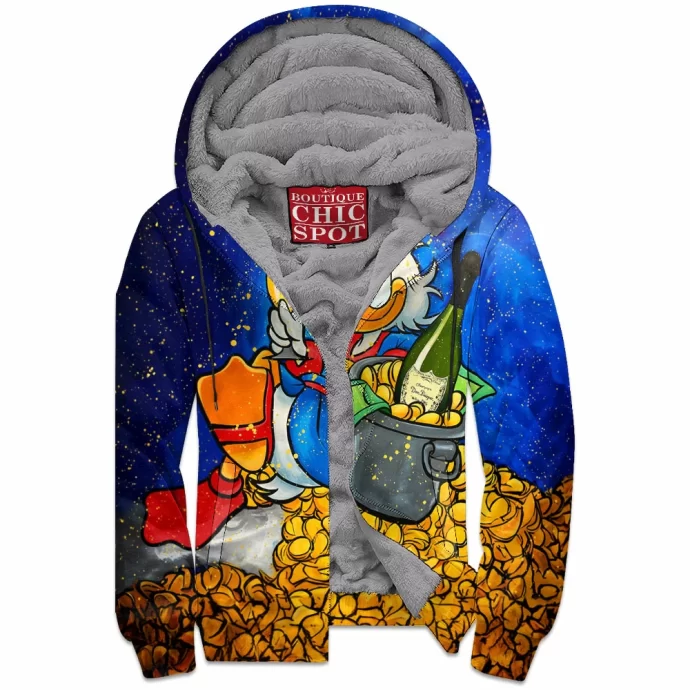 Scrooge McDuck Zip Fleece Hoodie