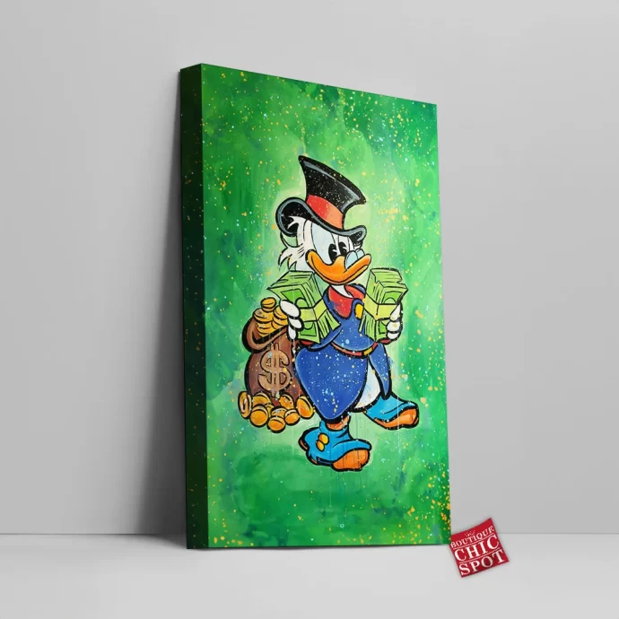 Scrooge McDuck Canvas Wall Art