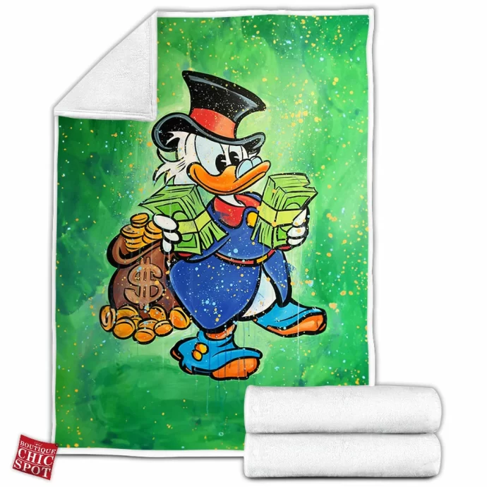 Scrooge McDuck Fleece Blanket