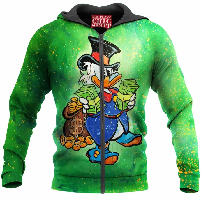 Scrooge McDuck Zip Hoodie