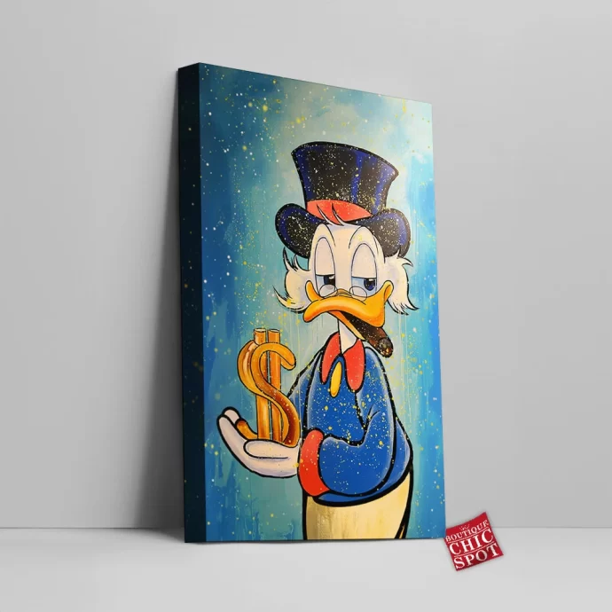 Scrooge McDuck Canvas Wall Art