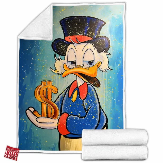 Scrooge McDuck Fleece Blanket