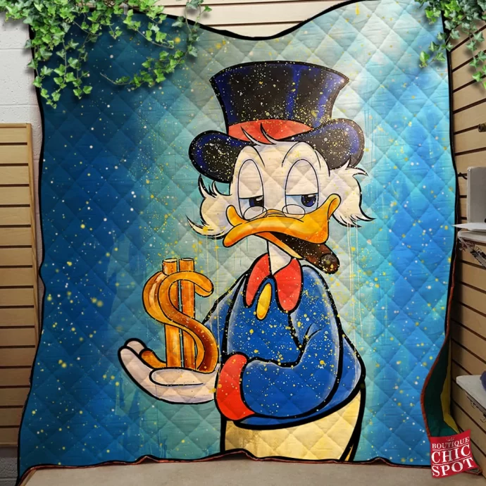 Scrooge McDuck Quilt Blanket