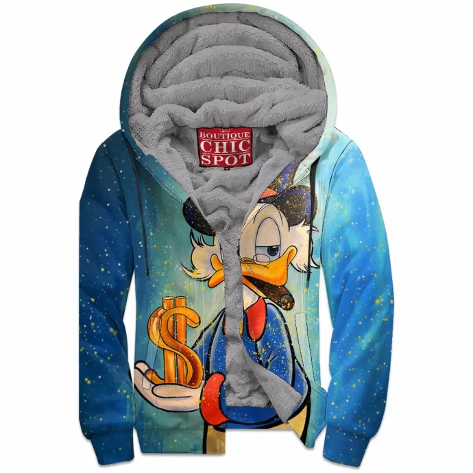 Scrooge McDuck Zip Fleece Hoodie