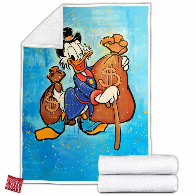 Scrooge McDuck Fleece Blanket