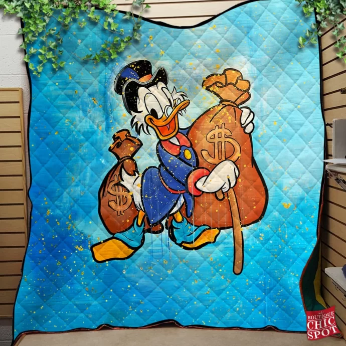 Scrooge McDuck Quilt Blanket