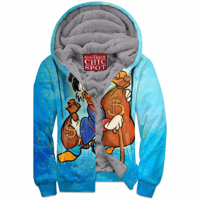 Scrooge McDuck Zip Fleece Hoodie