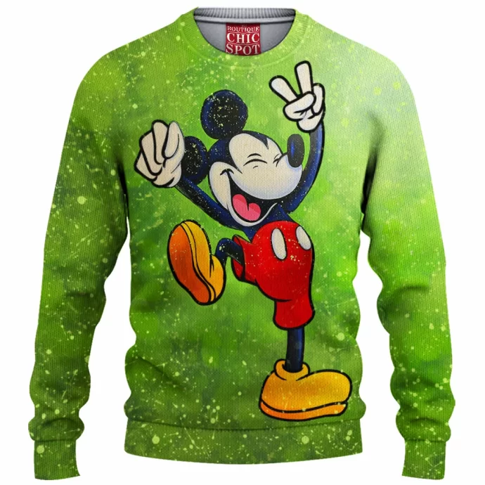 Mickey Mouse Knitted Sweater