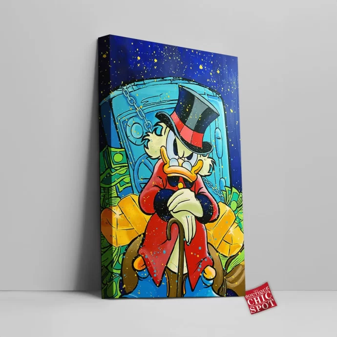 Scrooge McDuck Canvas Wall Art