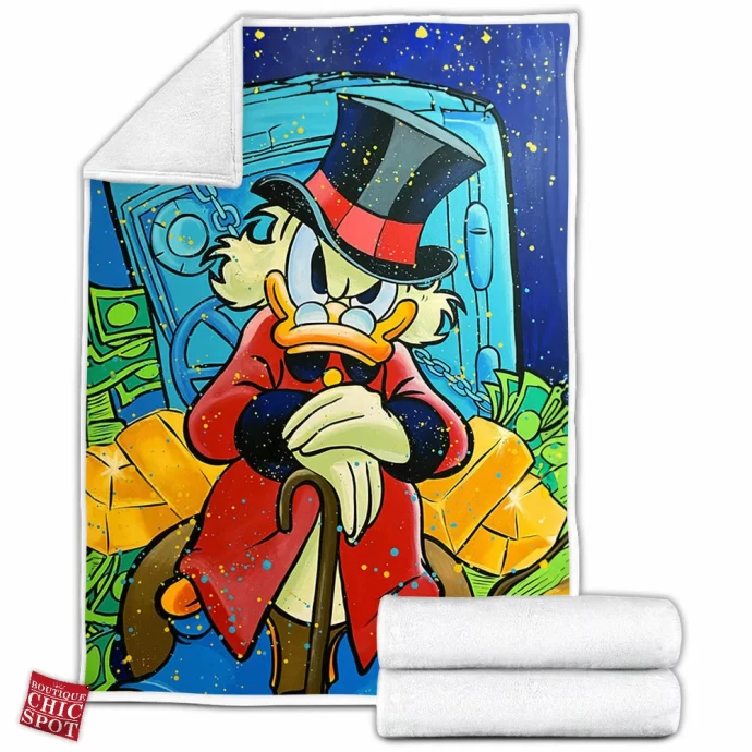 Scrooge McDuck Fleece Blanket