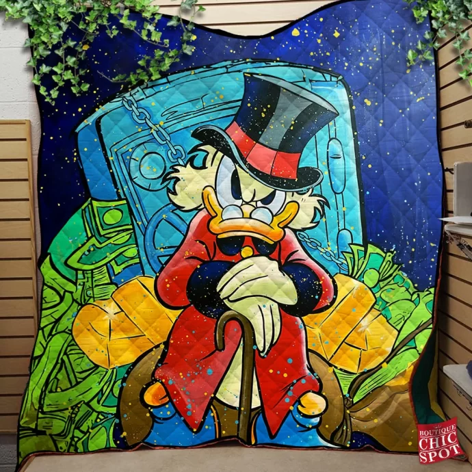 Scrooge McDuck Quilt Blanket