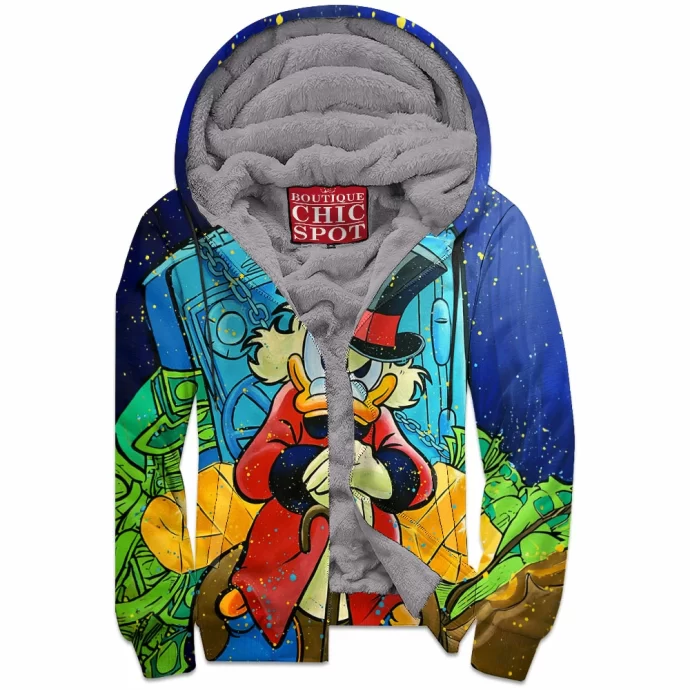 Scrooge McDuck Zip Fleece Hoodie