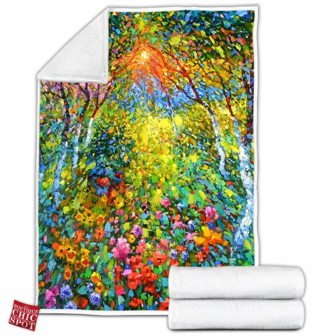 Summer Shadows Fleece Blanket