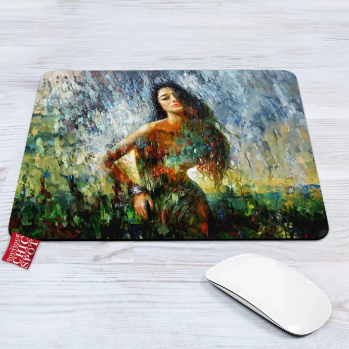 Abstract Woman Mouse Pad