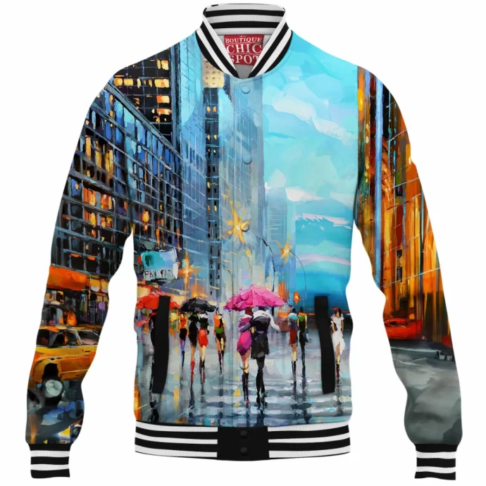 Cityscape Baseball Jacket