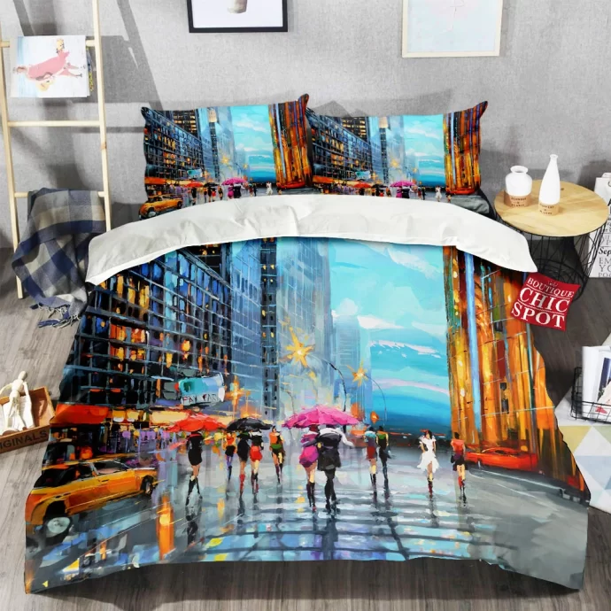 Cityscape Bedding Set