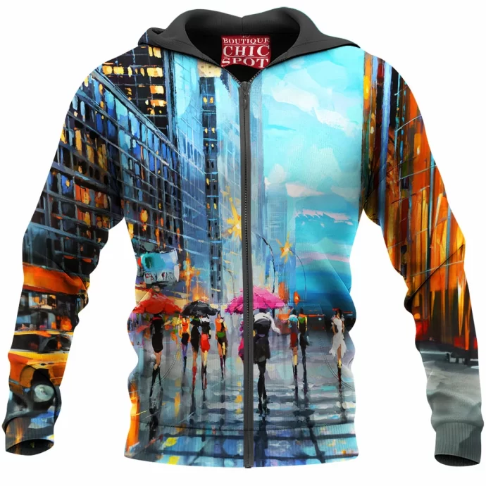 Cityscape Zip Hoodie