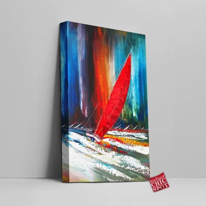 Boat Abstract Canvas Wall Art