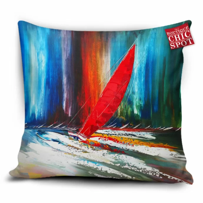 Boat Abstract Pillow Cover