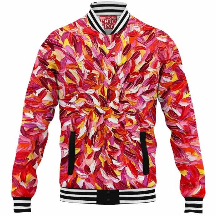 Leaf Abstract Baseball Jacket