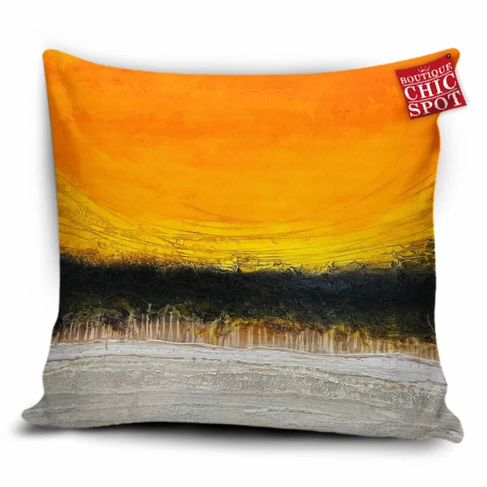 Gray Black Yellow Pillow Cover