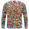Abstract Sweatshirt, Flower Sweatshirt