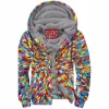 Flower Zip-Fleece-Hoodie