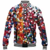 Flower Baseball-Jacket