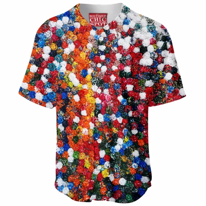 Multiple Flowers Baseball Jersey