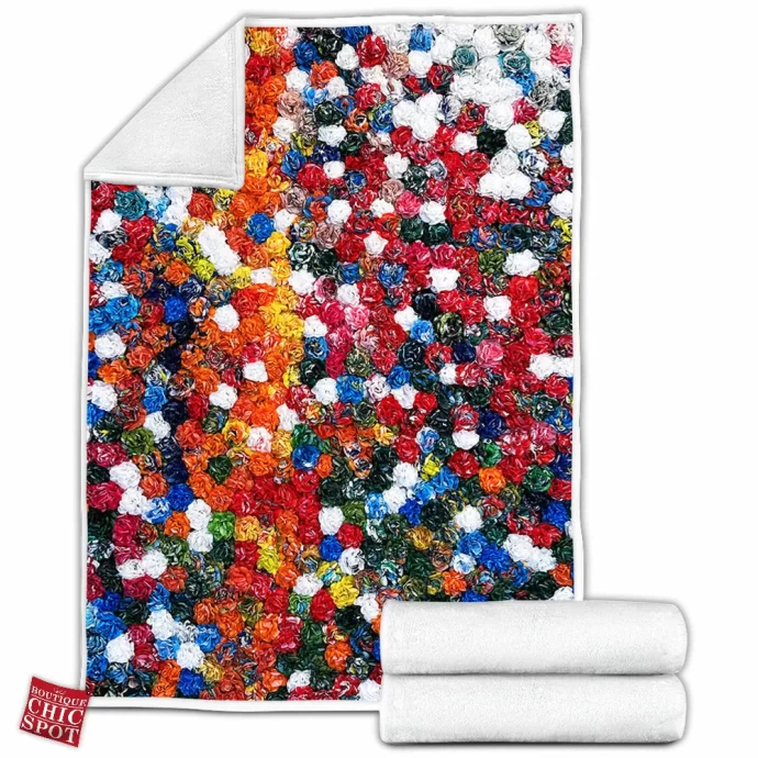 Multiple Flowers Fleece Blanket