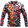 Flower Fleece-Hoodie