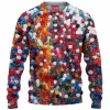 Multiple Flowers Knitted Sweater
