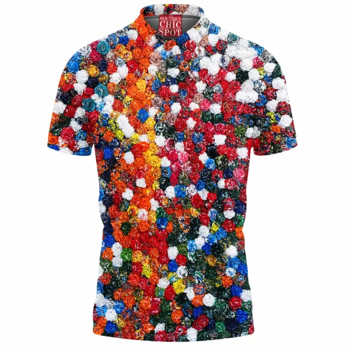 Multiple Flowers Polo Shirt