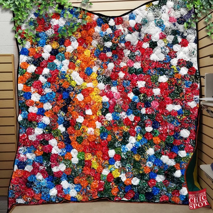 Multiple Flowers Quilt Blanket