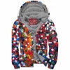 Flower Zip-Fleece-Hoodie